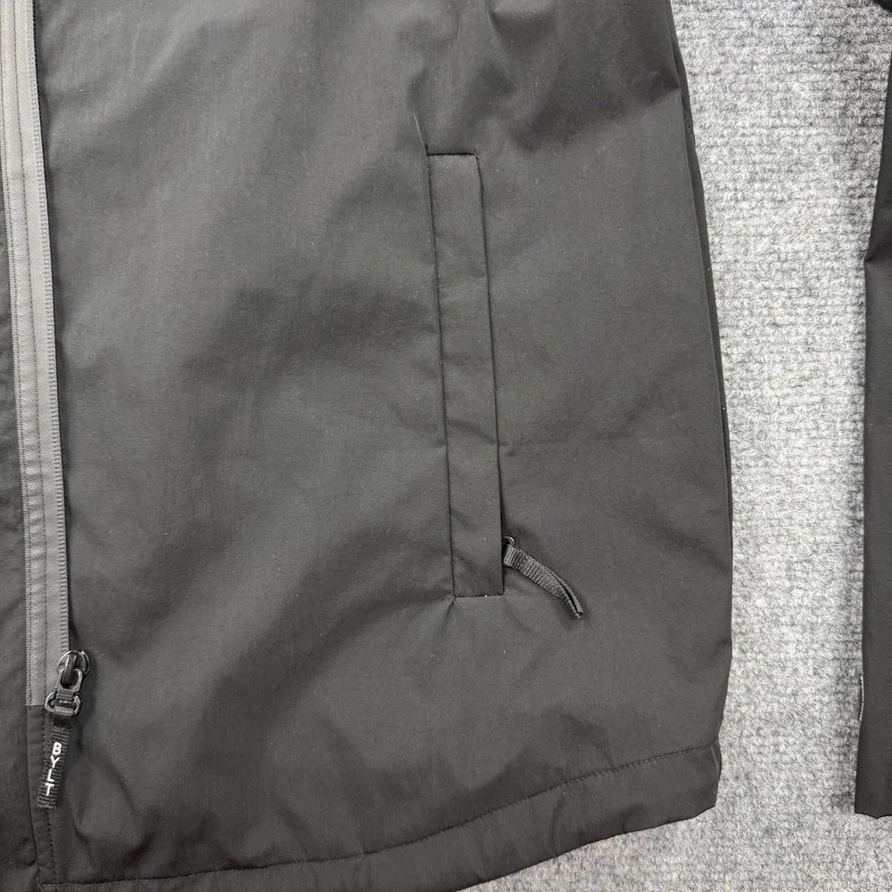 BYLT Premium Basics Size Medium Black Hooded Lightweight Jacket Flaw Men's‎